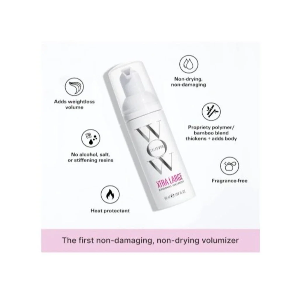2-Pack COLOR WOW Xtra Large Bombshell Volumize 1.67 Oz For Lasting Volume